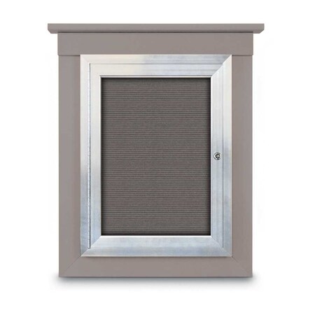 United Visual Products Sliding Glass Enclosed Letterboard, 96"x4, UV9009ACS-GOLD-BLUE UV9009ACS-GOLD-BLUE